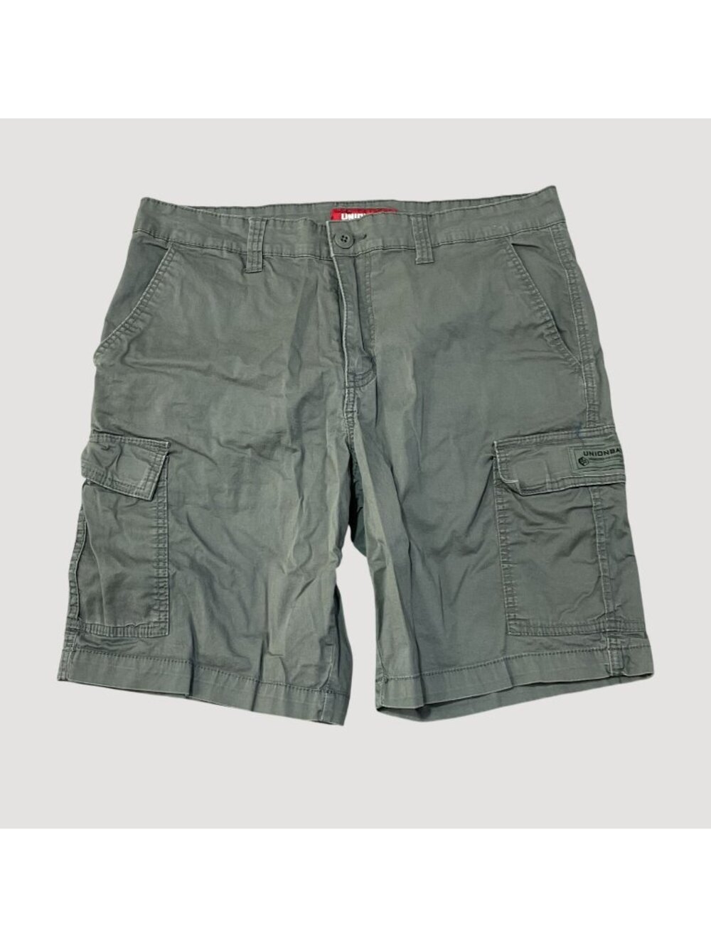 NWOT Unionbay Men's 34 Cargo Shorts Gray Cotton Blend